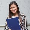 girl in front of smartboard