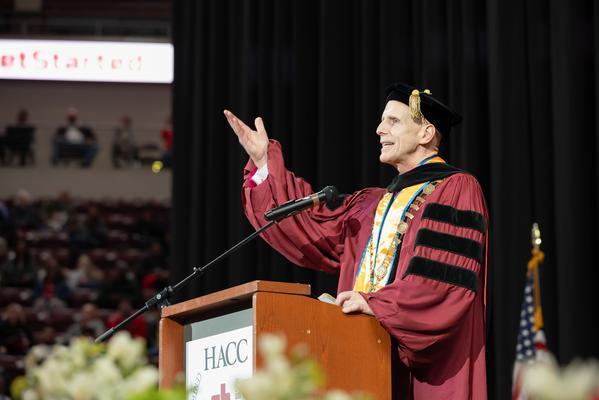 Dr. Ski at Commencement