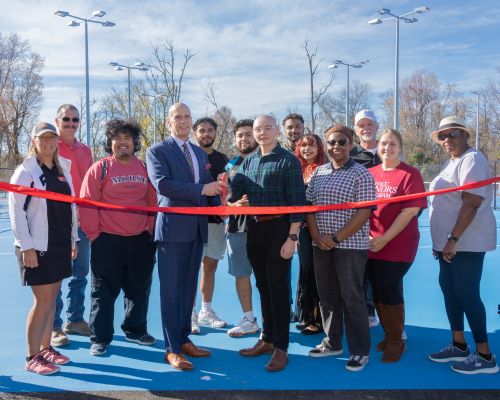 HACC Distributes New Pickleball Courts