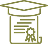 Diploma hat green