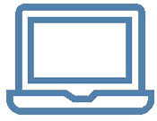 Laptop blue icon